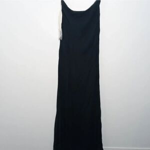 Cassandra Stone black silk dress/ strapless dress size 4